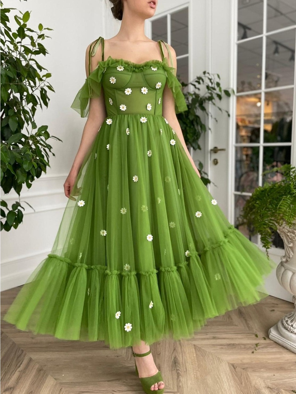 Teuta Matoshi Dream Daisy Ruffle Dress